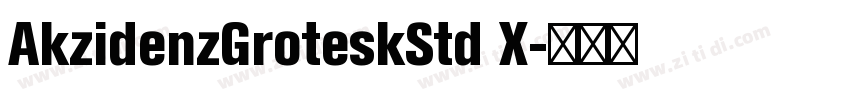 AkzidenzGroteskStd X字体转换